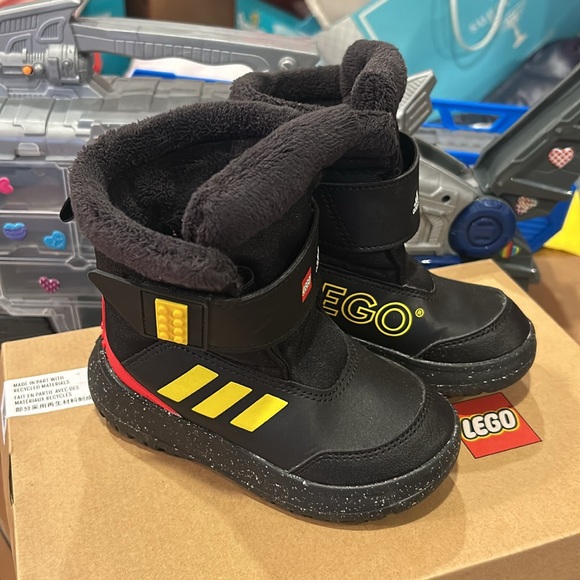 Adidas X Lego Winterplay Boots, Black/Yellow/Red - Picture 10 of 10